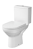 CERSANIT Stand WC mit Spülkasten Komplett | Toiletten mit Toilettensitz aus Duroplast mit Absenkautomatik…