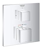 GROHE Grohtherm Cube | Thermostat-Brausebatterie mit SafeStop Sicherheitsfunktion | chrom | 24153000