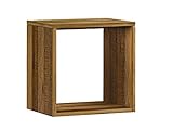 Woodkings® Wandregal Auckland Cube aus massiv Holz, Würfel, Holzmöbel, Regalsystem, Wohnwand Modul, Holzregal, Wanddekoration Holz Regal (Holz - Rec. Pinie)