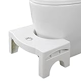 Toilettenhocker Faltbarer Toiletten-Töpfchenhocker Abnehmbarer Zwei-Stufen-Hocker Babysitz Anti-Rutsch-Pad…