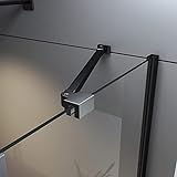 Boromal Haltestange für Duschwand 500mm Stabilisator Haltestange mit Winkel Flexibel 180° Drehbar für…