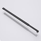 Mai & Mai Glaswand Haltestange schwarz, Stabilisator für Walk In Duschwände, aus Edelstahl, Form: Rechteckig