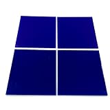 ServeWell Blue Square Kind sicher bruchsicher Wand Fliesen, Plastik, Blau, Pack of Ten - 5 x 5 cm
