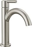 Delta Faucet Nicoli Einloch-Badezimmer-Wasserhahn, gebürstetes Nickel, Einhebel-Badezimmerarmatur, Ablaufmontage,…