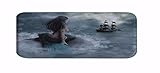 A.Monamour Badematten Badteppiche Badvorleger Meerjungfrau Und Die Segeln Pirat Druck Weichen Saugfähigen…