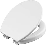 Cornat WC-Sitz "Safeline 2.0" - Klassisch weißer Look - Pflegeleichter Duroplast - Erhöhte Form - Absenkautomatik…