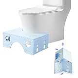 IGTOPS Toilettenhocker Klappbar, Toilettenhocker Erwachsene, Hergestellt aus Recyceltem Kunststoff,…