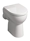 Keramag (Geberit) Stand-WC Renova Nr. 1, 203010, Flachspüler-WC mit waagerechtem Abgang, Weiß, 03961…