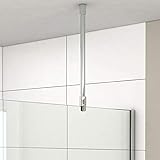 Heilmetz® Haltestange Stabilisierungsstange für Duschwände Stabilisator für Glas - Decke 6-10 mm Dusche…