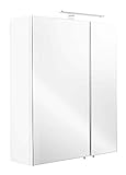 emotion Spiegelschrank 60x68x16cm mit LED Leuchte weiß matt
