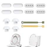 12 Stücke Toilettensitz Dämpfer Puffer, Auflagestopfen WC Brille, WC Sitz Ersatzteile Puffer, WC Sitz…