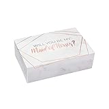 Maid of Honor Box | 1 Packung | Maid of Honor Box | Geschenk für Trauzeugin | modernes Marmor-Design