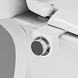 DIHAF Toiletten-Bidet mit Doppeldüse, kein elektrischer Toilettenaufsatz mit verstellbarem Wasserdruck, Toilettensitz-Bidet mit weiblicher Wäsche und Poster-Waschung, geeignet für enge Räume