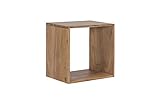 Woodkings® Wandregal Auckland Cube aus massiv Holz, Würfel, Holzmöbel, Regalsystem, Wohnwand Modul, Holzregal, Wanddekoration Holz Regal (Holz - Akazie)