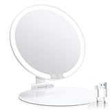 MILEDUO Reise-Make-up-Spiegel mit Licht, Reise-LED-Spiegel, tragbarer Spiegel für Handtasche, USB-Aufladung…