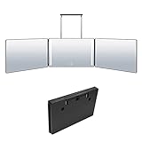 AYYDS 360° Spiegel 3-Wege-Spiegel mit LED, Rasierspiegel Faltbarer SchminkspiegelHöhenverstellbarer…