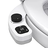 Nicht elektrisches Bidet Bidet Aufsatz Doppeldüse (Front- und Heckwäsche), selbstreinigender Bidet-Toilettensitz-Aufsatz…