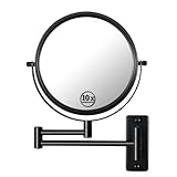 yinjupu Kosmetikspiegel 1x/10x Vergrößerung Durchmesser 8 Zoll 360° doppelseitig ausziehbarer Rasierspiegel…