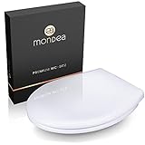 Mondea® Premium Toilettendeckel - WC Sitz mit Absenkautomatik - WC Deckel abnehmbar - Klobrille weiß…