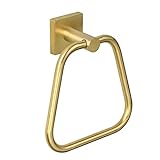 Warepro Handtuchring gebürstetes Gold, Handtuchhalter für Badezimmer SUS304 Edelstahl Handtuchhalter…