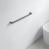 KEUCO Badetuchhalter aus Metall, schwarz matt, 60 cm, für Badezimmer oder Sauna, Wandmontage, Handtuchstange,…