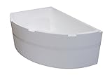 Wannenträger zur Acryl-Badewanne loPa rechts | 150 x 100 cm | Weiß