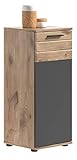 xonox.home X12B8701, Holzwerkstoff, Front: Basalt Grau Nachbildung, Korpus Nox Oak Nachbildung, 37 x…