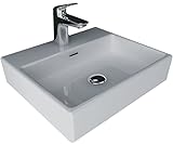 Alpenberger Handwaschbecken Rechteckig | Bad Waschbecken | Hängewaschbecken oder Aufsatzwaschbecken…