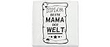 Keramikfliese, 108 x 108 mm, Diplom beste Mama der Welt