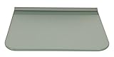 Glasregal 30x25 cm Glas Satiniert mit Profil Silber, abgerundete Ecken ROY15 / 1 Regal