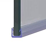 Duschdichtung für Duschwände, Türen oder Paneele | passend für 10–12 mm dickes Glas | U-förmige Dichtung…
