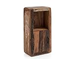 Woodkings® Bad Hängeschrank Kalkutta mit Fach recyceltes Holz bunt rustikal Hängebad Badhochschrank…
