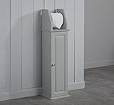 House & Homestyle Toilettenpapierhalter, MDF, Grau, H 79 cm x B 20,5 cm x T 18 cm