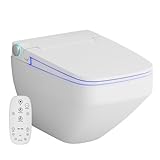 Smart WC Wand-WC Spülrandlos mit TouchReel Elektronischem E-Sitz, Sitzheizung und Beleuchtung - Dusch-WC…