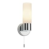 National Lighting Pure Moderne Wandleuchte für Badezimmer, verchromtes und mattiertes Glas, E14, LED-kompatibel,…