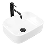 Rea Aufsatzwaschbecken Demi Mini White Waschtisch Handwaschbecken Waschschale Waschbecken für Badezimmer…