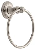 Delta 133057 Pirouette Towel Ring, Satin Nickel by DELTA FAUCET