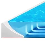 Silikon Duschschwelle Selbstklebend Duschwasserstop 100cm Faltbare Duschschwelle Damm Flexibles Schwallschutzleiste…
