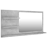 vidaXL Badspiegel mit 3 Ablagen Spiegelregal Wandspiegel Badezimmerspiegel Bad Spiegel Badezimmer Badmöbel…