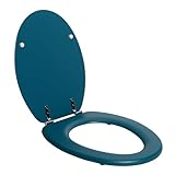 SENSEA - Toilettendeckel POP - Oval - Max 150 kg - MDF FSC - Blau - Toilettendeckel - Klodeckel - WC…
