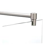 Stabilisierungsstange für Duschen, Stabilisator Duschwand, Stabilisationsstange Glas-Wand (150cm, Edelstahl)