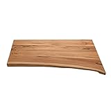 wohnfreuden Teak-Holz Waschtischplatte - Unterschrank Waschbecken 80 x 50 x 4 cm