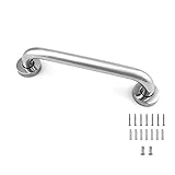 QWORK Edelstahl Haltegriffe für Senioren Sicherheit für WC Badezimmer Duschkabine Badewanne, 30cm