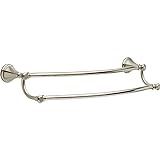 Delta Faucet 79725-SS Cassidy 24inch Double Towel Bar Rack, Brilliance Stainless Steel