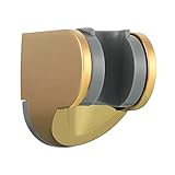 Tecmolog Duschkopfhalterung Wand ABS Kunststoff Verstellbare Handbrause Halterung für Badezimmer, Titangold,…