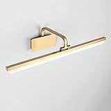 Spiegelleuchte LED Vintage Gold Badezimmer Wandleuchten aus Metall Wasserdichte, beschlagfreie und feuchtigkeitsbeständige…