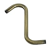 Kingston Brass K159A3 Trimscape 10-Zoll-Duscharm in S-Form, Vintage Messing, 10 inch Length