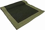 LIFE Teppich aus Baumwolle, waschbar, für Bad und Küche, rutschfest (60 x 120 cm, Grün)