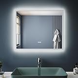 SONNI Badspiegel mit Beleuchtung 60X50 cm, Anti-Beschlag LED Badezimmer Lichtspiegel, Wandspiegel mit…