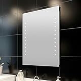 Badspiegel Lichtspiegel LED Spiegel Wandspiegel mit Beleuchtung Warmweiß 3 Typ Optional